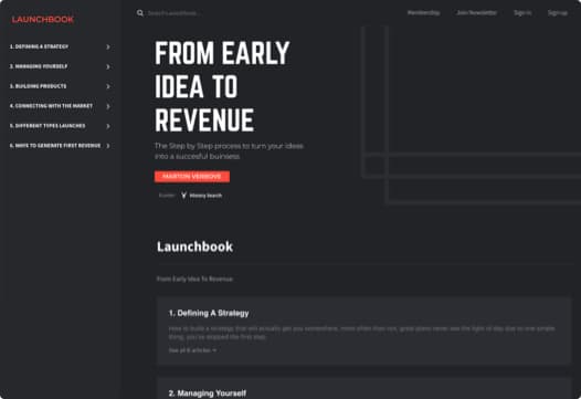 From Early Idea to Revenue
